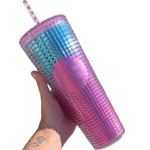 Starbucks grid cotton candy tumbler